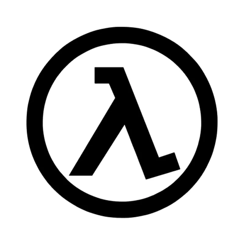 

13.5cm*13.5cm Half Life Logo Fashion Car Styling Car Accessories Stickers Black/Silver S3-5364