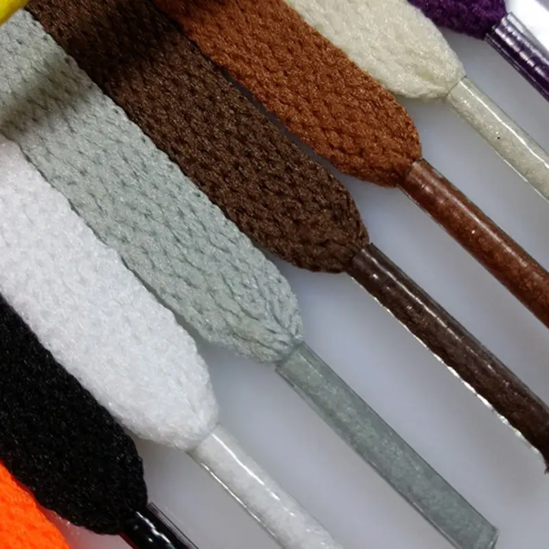 

1 pair polyester Flat Shoelaces 6 colors 110 cm Shoe Laces for Sneakers Sport women men Shoes laces