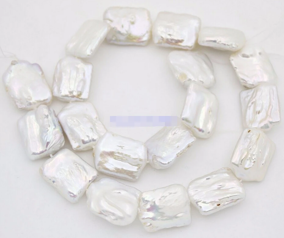 

FREE SHIPPING>>>@@ N712 1Strands 15" long 17*20mm-23mm natural white baroque keshi Biwa pearl stone loose beads