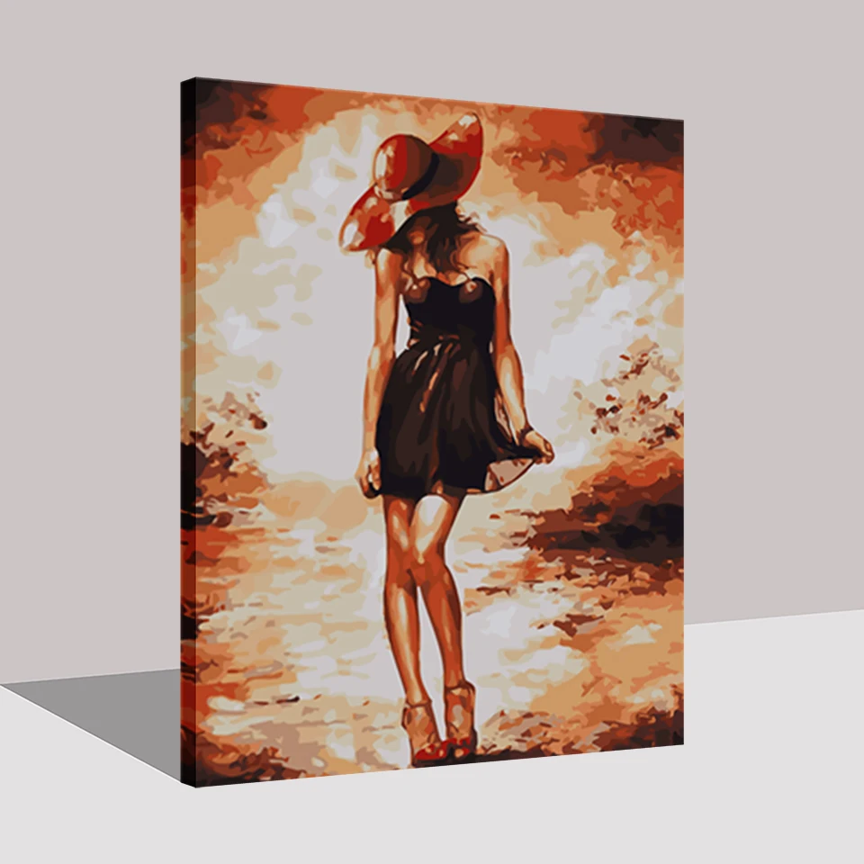 DIY-Sexy-Lady-Woman-Pictures-Digital-Oil-Painting-By-Numbers-Canvas-Acrylic-Hand-Paint-Artworks-For
