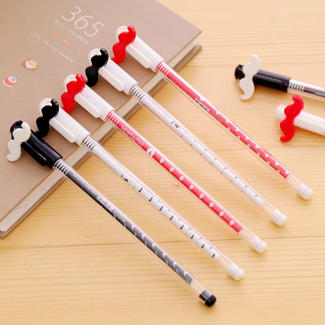 Coloffice 1 Pc Creative Random Mustache Beard Plastic Gel Pen Coloffice 1 Pc Creative Random Mustache Beard Plastic Gel Pen Signature Pens 0 38mm Black