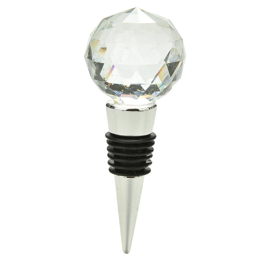 Wine Stopper Twist Wedding Favors Gifts Round Crystal Ball Red Wine