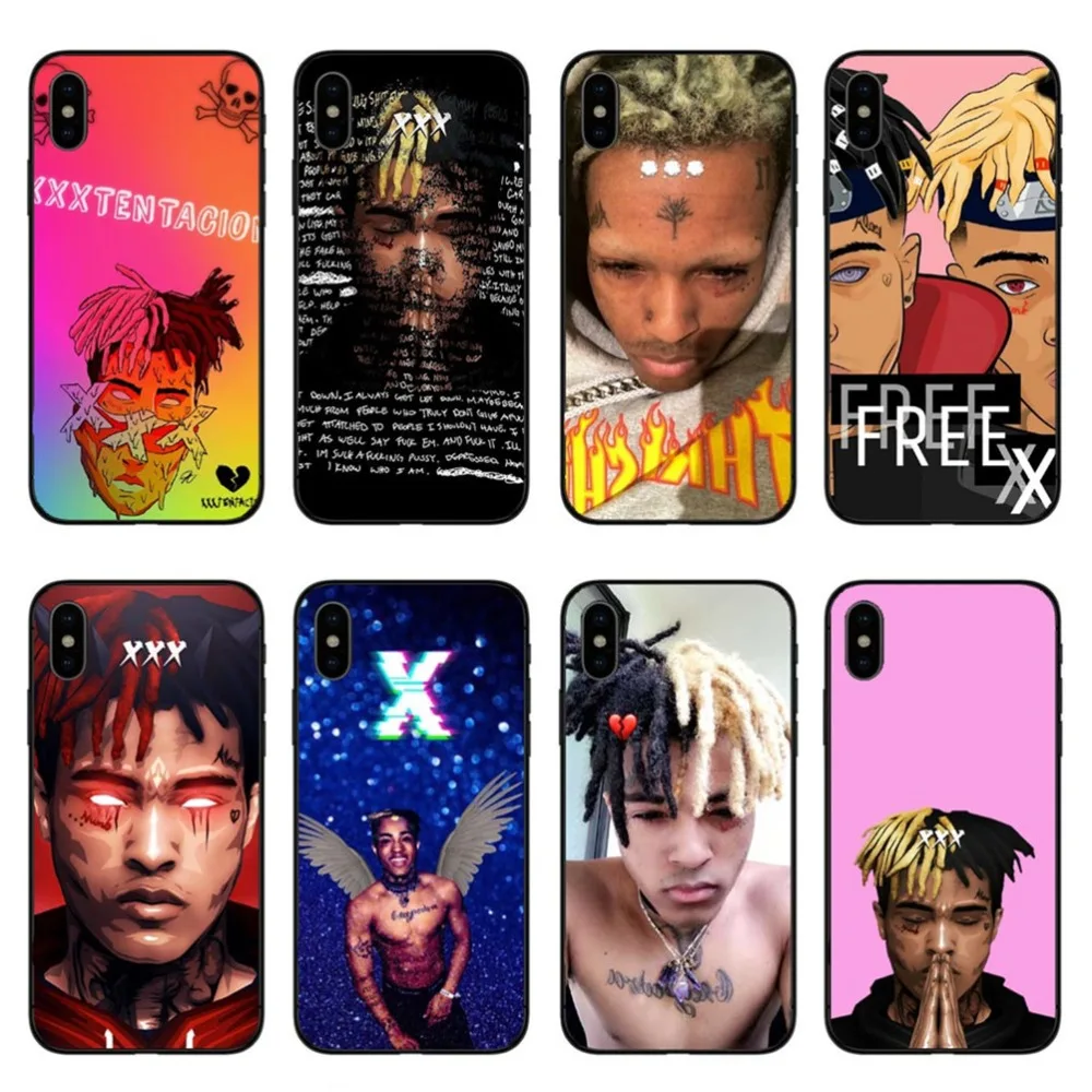 Xxxtentacion чехол для Apple IPhone X Черный Жесткий ПК модный Рэп певица телефонные чехлы