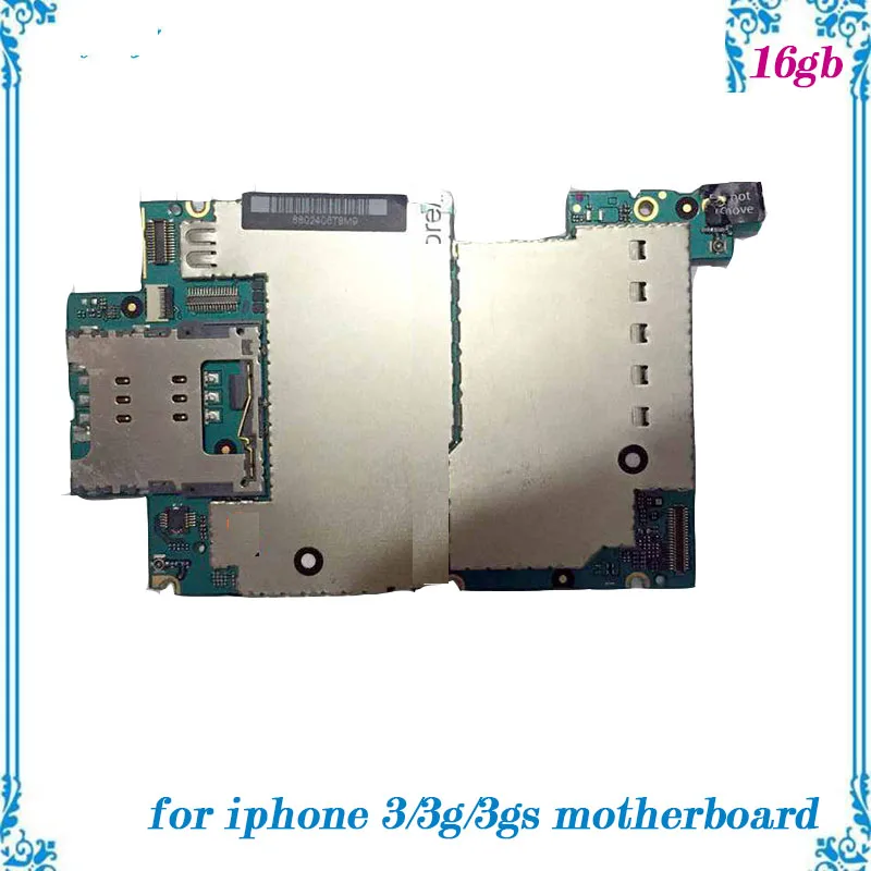 Разблокированная материнская плата для iphone 3/3g/3gs 16 ГБ полная функция б/у Замена