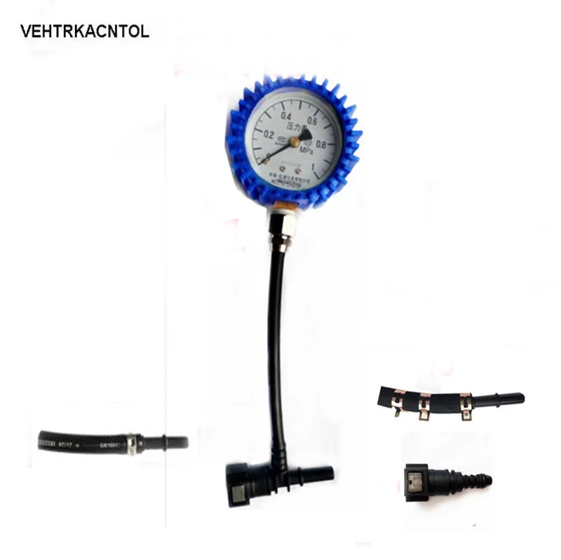 VEHTRKACNTOL Motorcycle Car Fuel Pressure Gauge Car Gasoline Pressure