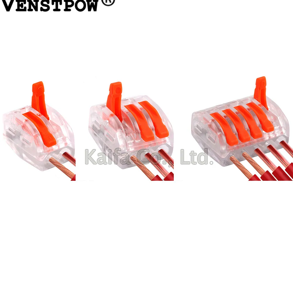 Wago Type transparent 10pcs 412 413 415 Compact Wire Wiring Connector 2/3/5 pin Conductor Terminal Block With Lever 0.08-2.5mm2 Wago Type transparent 10pcs 412 413 415 Compact Wire Wiring Connector 2/3/5 pin Conductor Terminal Block With Lever 0.08-2.5mm2