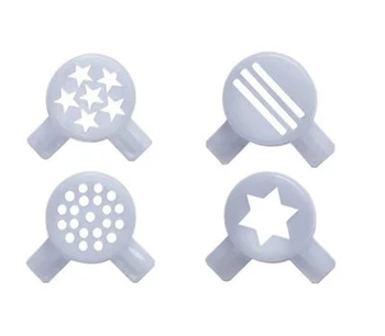 

Hexagram and Fancy Modelling Caps total 4 Types for Donper soft ice cream machine 12 pcs