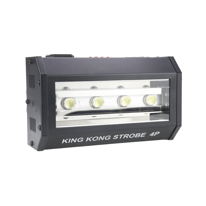 Бесплатная доставка Kingkong 4*25 Вт RGB светодиодный Строб сцена Эффект Освещение для Диджей дискотека DMX управление мыть свет работа с