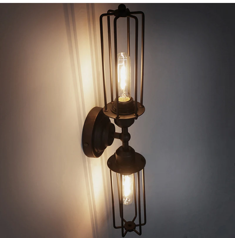 Лофт винтажные настенные лампы в американском стиле промышленные лампы Эдисона лампочки E27/E26 держатель прикроватная лампа для спальни