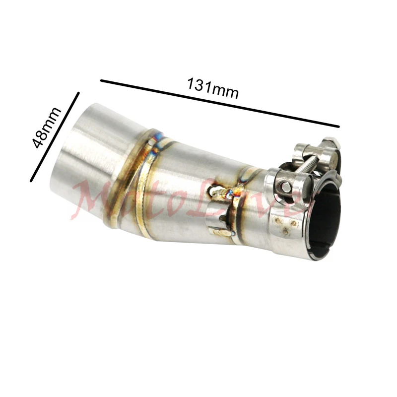 Средняя выхлопная труба мотоцикла MotoLovee Kawasaki Z250 2008 2015 Ninja 300 2013 2016 250 2012 без