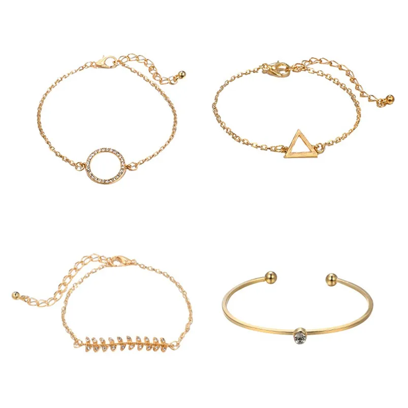 bracelet clou knot bracelet Stylish Multiple Layers Female Elegant Pendant Ladies Jewelry Alloy Bracelet johnny hallyday F14 (7)