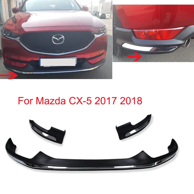Для Mazda CX-5 CX5 накладка на передний задний бампер защитная пластина пластиковая формовочная отделка декоративные детали автомобиля