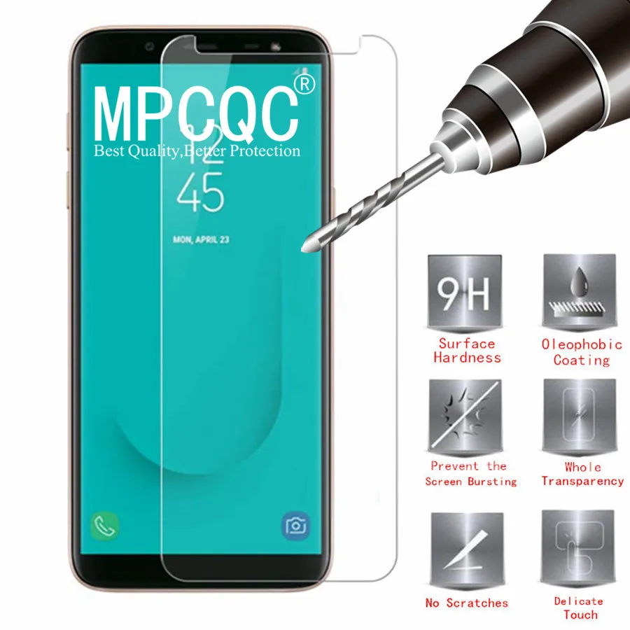 Tempered Glass for Samsung Galaxy J4 Screen Protector 2018 J400F 9H 2.5D Phone Protective on | Мобильные телефоны и