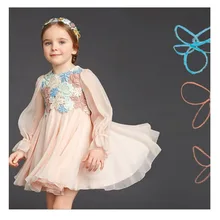 Модный Весенний костюм для маленьких девочек Брендовое платье принцессы высокого качества свадебное платье для девочек Nova день рождения девочки весеннее платье Enfant
