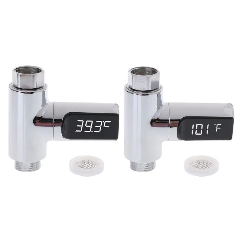 

1 Pc LED Digital Display Water Thermometer Shower Temperature Monitor Energy Smart Meter