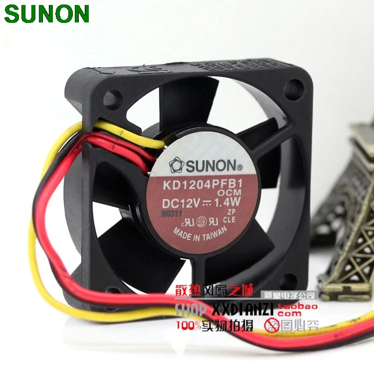 Original For Sunon Kd1204pfb18 4cm 4010 2v 1.4w Quiet Fan Tachometer