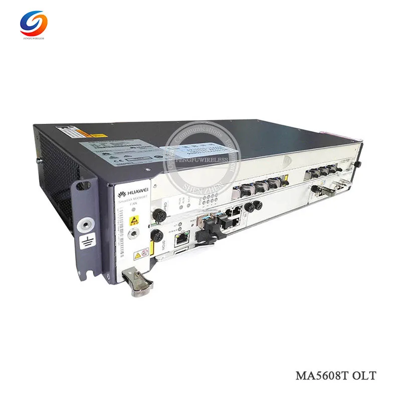 48 в 19 дюймов EPON OLT MA5608T DC, 1* MPWC силовой Оптический Терминал, 1* MCUD 1G плата управления с 8 порты EPON EPBD C