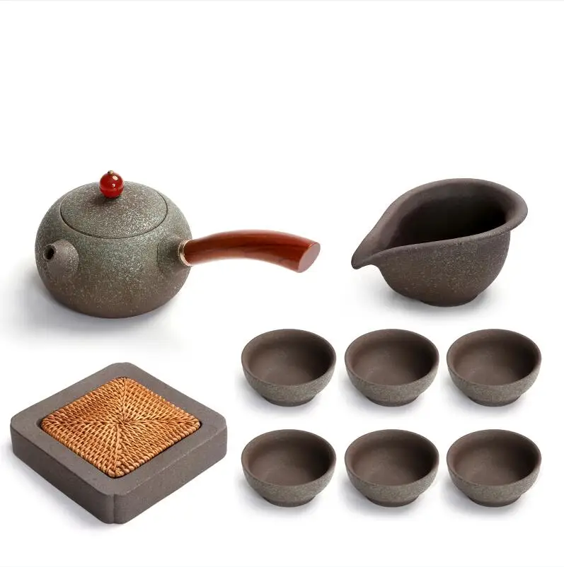 TANGPIN Японский керамический заварочный чайник чайный горшок китайский чайный набор кунг-фу - Цвет: Style D