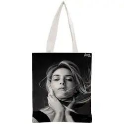 Kate Winslet Сумка многоразовые сумки для женщин Складная холст хозяйственные настроить ваш образ