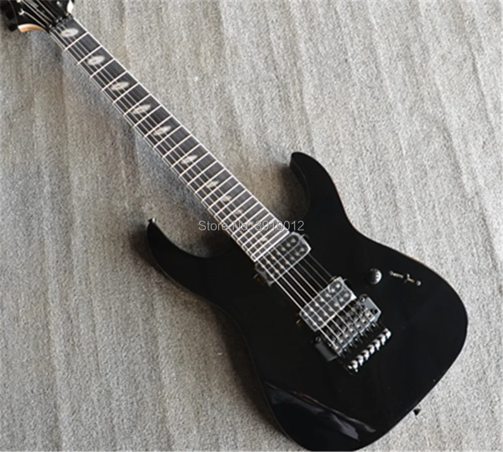 

Hot sale top quality custom black Caparision Dellinger 7 strings guitar,high quality,free shipping