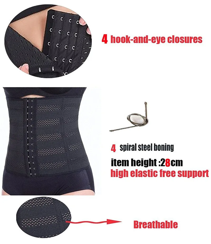4 NINGMI Slimming Women Waist Trainer Model Belt Body Shaper Tummy Trimmer Belly Band Strap Cincher Corset Sexy Pullling Underwear (1)