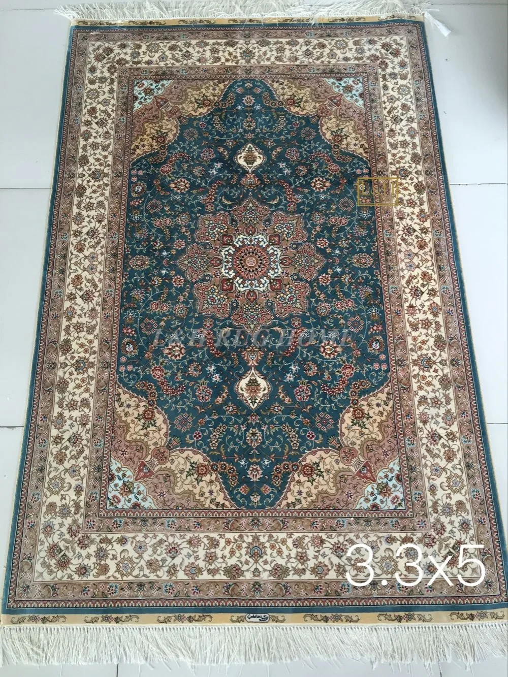 3,3 'X5' 230 линия ручной работы Шелковый Восточный персидский ковер ручной работы шелковый ковер для украшения дома