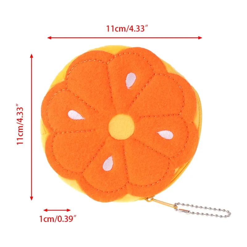 Фруктовый ломтик плюшевые небольшое изменение Кошелек для монет кошелек держатель для карт