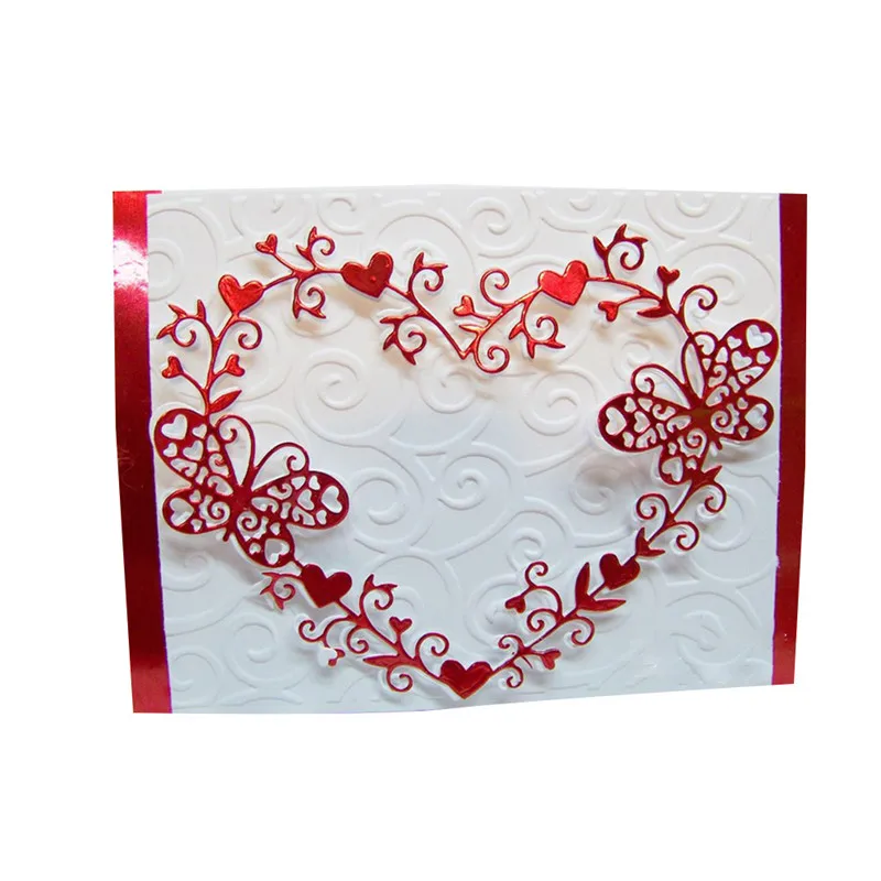 

Naifumodo Love Butterfly Frame Metal Cutting Dies For Scrapbooking dies meta Card Making Album Embossing Crafts Mat Christmas