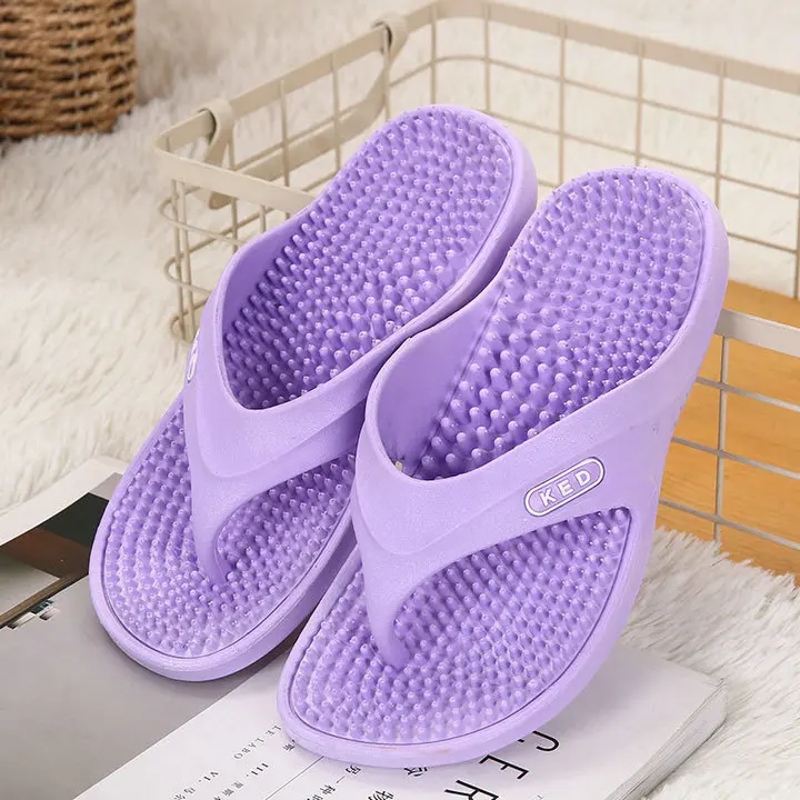 new casual fashion factory direct sales Summer sliders Anti Slip Massager Sole Indoor and outdoor Women Flat Slippers (6)