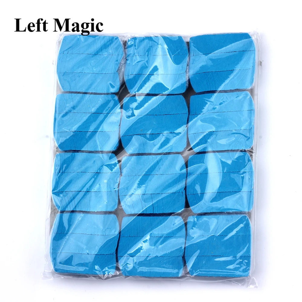12 шт. = один набор красочные бумага для снежинок Волшебные трюки снежный буран Волшебная бумага для магического шоу аксессуары для