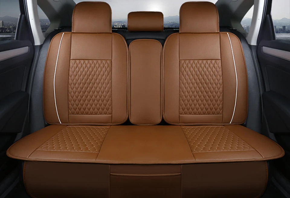Подходит для сиденья для Subaru Forester 2009/2013/ чехлы на сиденья набор для автомобилей Искусственная кожа подушки сиденья средства ухода за кожей Шеи поддержка подголовник автомобиля