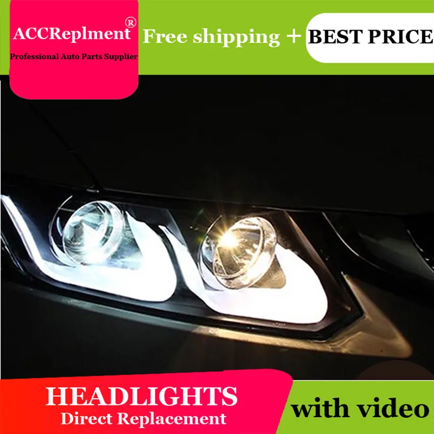 Автомобильный Стайлинг светодиодная фара для Honda Civic фары 2012 2015New LED drl H7 hid Q5 Bi Xenon