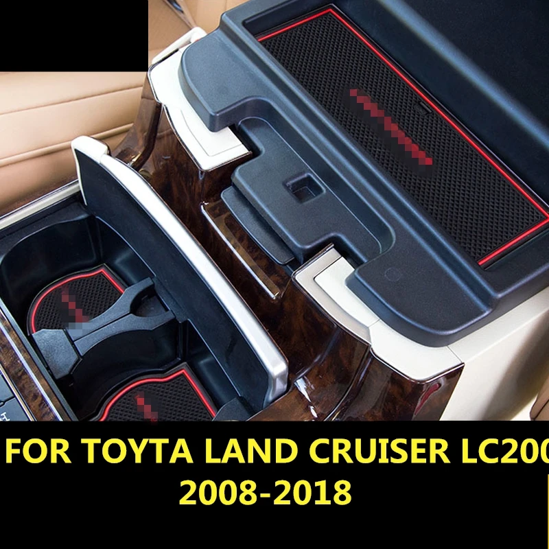 Для TOYTA LAND CRUISER LC200 2008 2018 резиновый коврик для двери Коврик противоскользящий