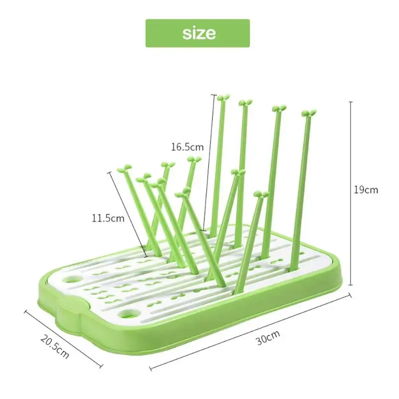 Новорожденные Детские Бутылочки для молока сушильная стойка для кормления младенцев посуда Чистящая сушилка подстаканник детская полка для сосок Подставка для хранения и сушки - Цвет: 30x20.5x19cm 03
