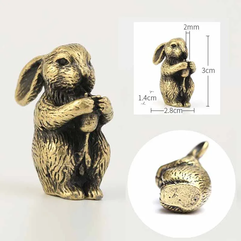 Мини Размер латунь бронза медная Китайская 12 знаков зодиака фигурки животных