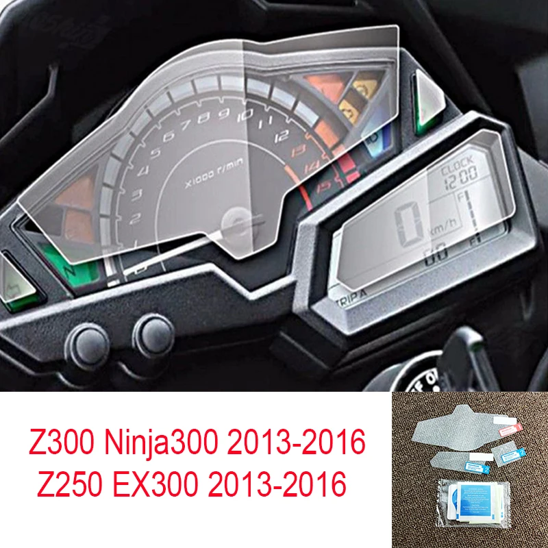For Kawasaki Z300 Ninja 300 EX300 Z250 Ninja300 2013 2014 2015 2016 Cluster Scratch Protection Speedometer Film Screen Protector |