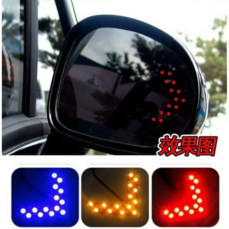 QvvCev Free Shipping 1 Pair 14 SMD LED Arrow Panels Light Car Side