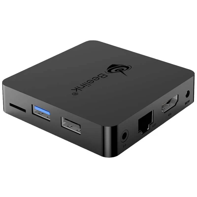 Мини ТВ-приставка Beelink GT1 Amlogic S905X2 Android 8,1 tv Box 4G DDR4 32G BT 4,0 Dual Wifi HDMI 2,0 телеприставка с голосовым управлением