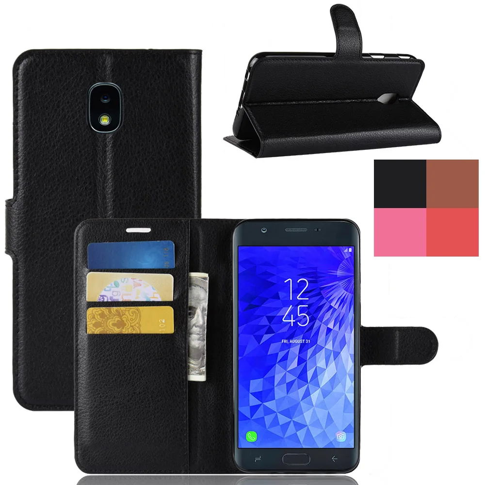 Защитный чехол книжка на весь корпус для Samsung Galaxy J3 2018/Eclipse 2/Orbit/Achieve/J3V 3rd Gen/Star/Aura/Amp
