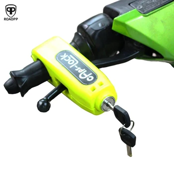 ROAOPP Universal Motorcycle Scooter Handlebar Safety Lock Brake Throttle Grip Security Lock Motorbike anti theft Protection