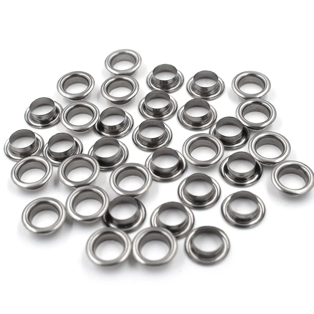 100pcs/lot 8mm Metal hole. Ventilation holes. Eyelets.Black metal corns