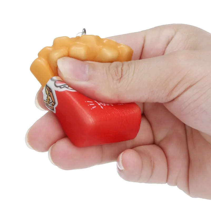 2021 Новый Стиль Squishies Kawaii С мультяшным изображением картофеля фри чипы медленно