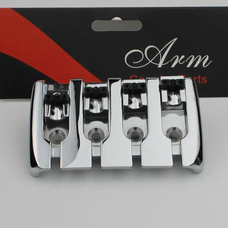 

Chrome 4 String Chunky Electric JZ /Precision Bass Guitar Bridge - BB001