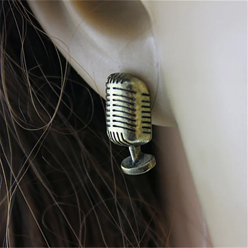 2015 Бесплатная доставка Мини Ретро цвет Женская фотография|microphone headset with speaker|earrings