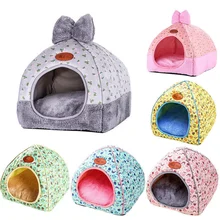 Pet Cat Dog Warm Bed Tent Foldable Kennel Cave Leopard Print House Pet Cat Dog Warm Bed Tent Foldable Kennel Cave Leopard Print House