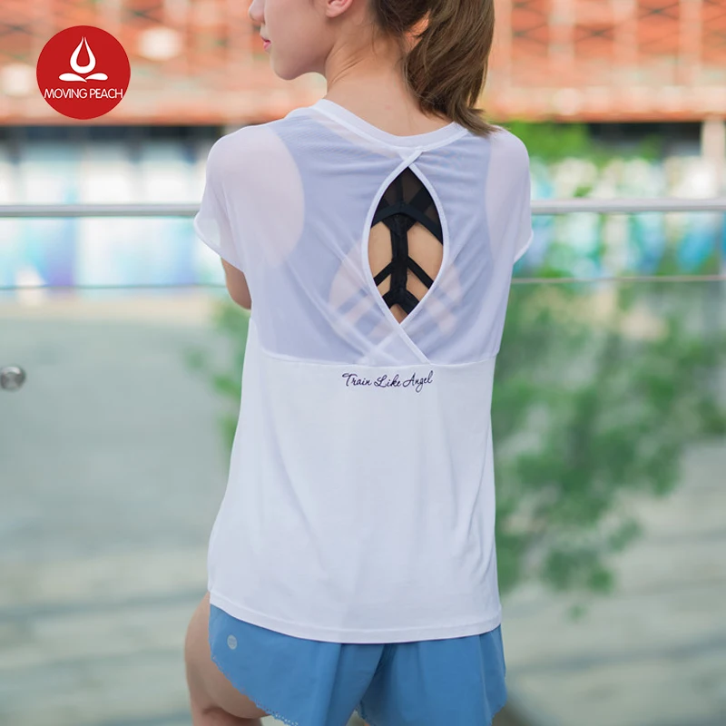 Yoga Elastic Gym Shirts font b Women b font Fitness font b Clothing b font Sport