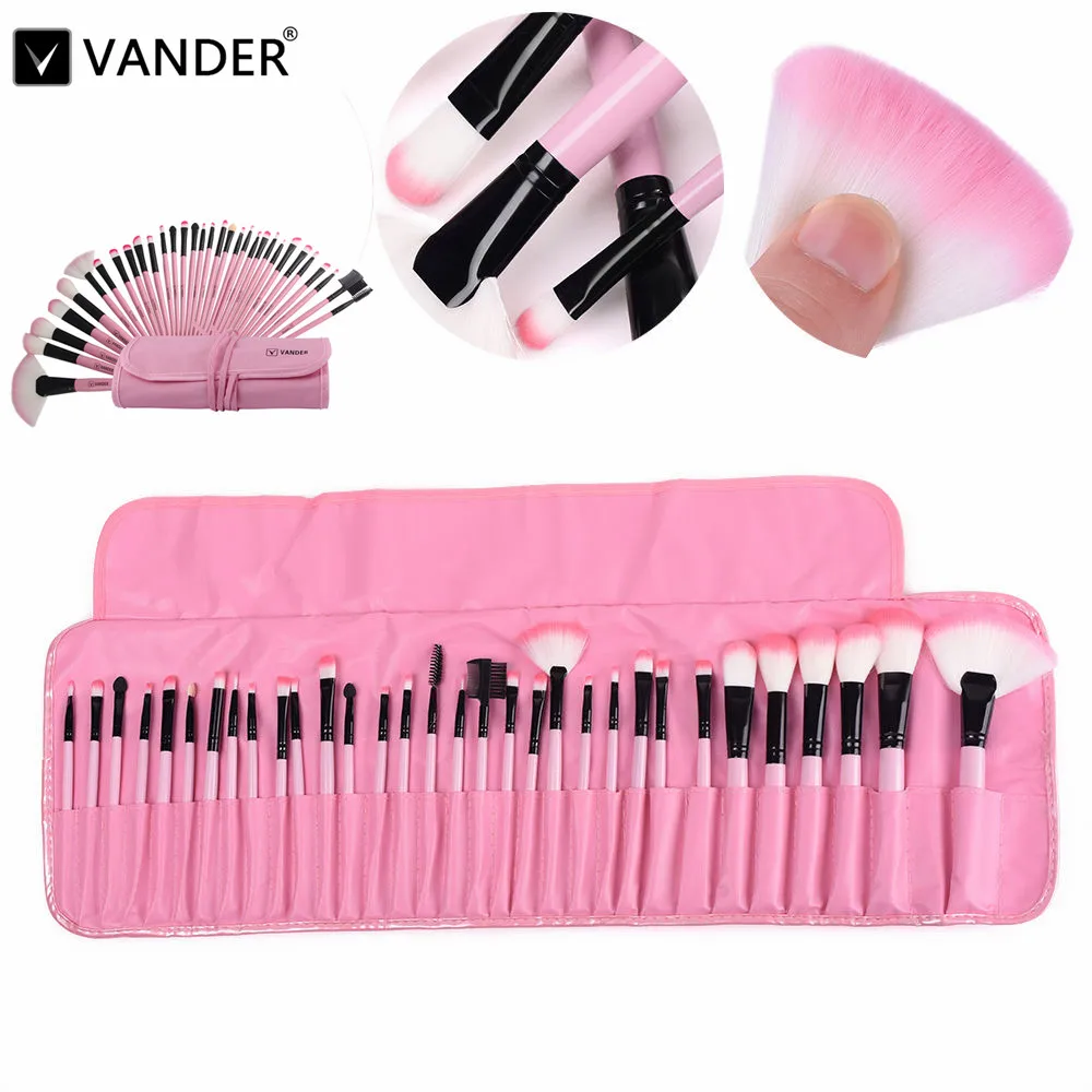 32Pcs/set Professional Makeup Brushes Set Make Up Wood Tools Cosmetics