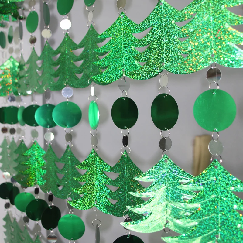 

5m Christmas tree decoration Sequins Curtain Festive party drop ornaments supplies DIY indoor decoration