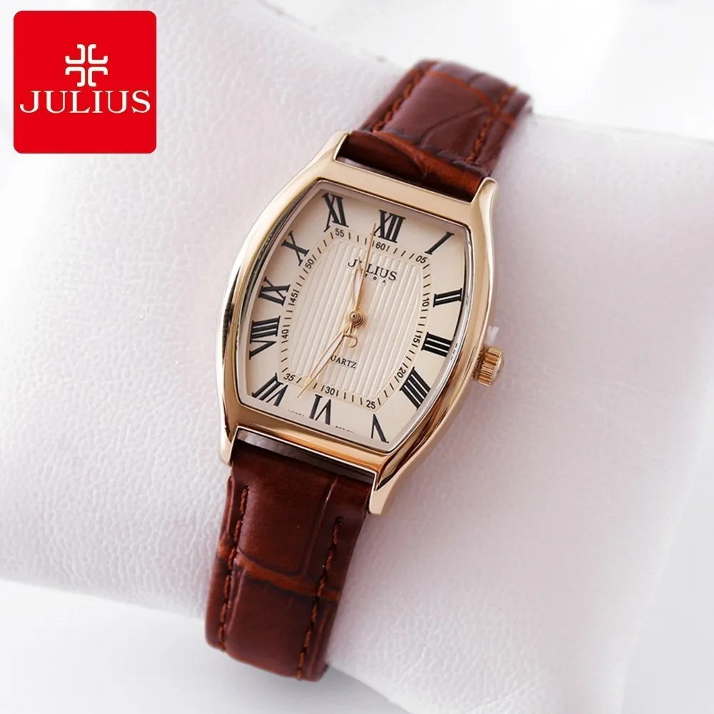 Women Fashion Casual Genuine Leather Strap Watch Female Vintage Retro