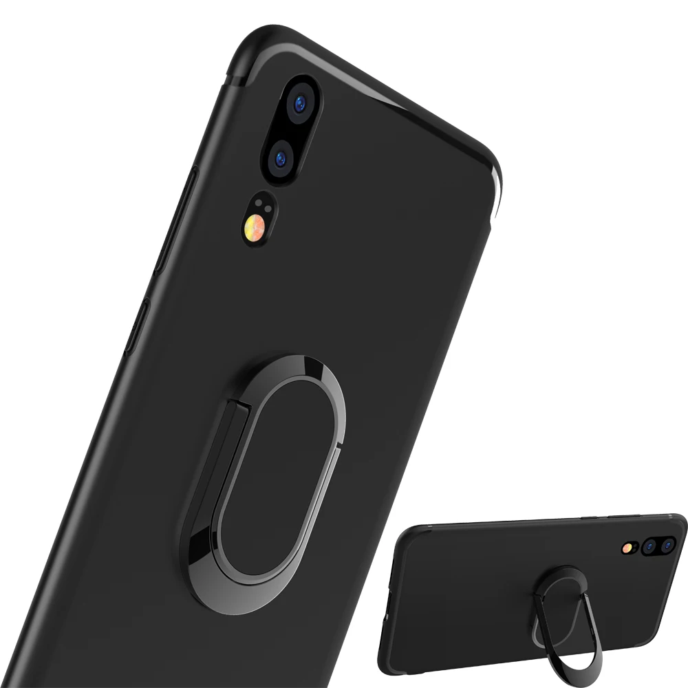 Матовый чехол Haissky для телефона Huawei P20 Lite Pro магнитный автомобильный держатель